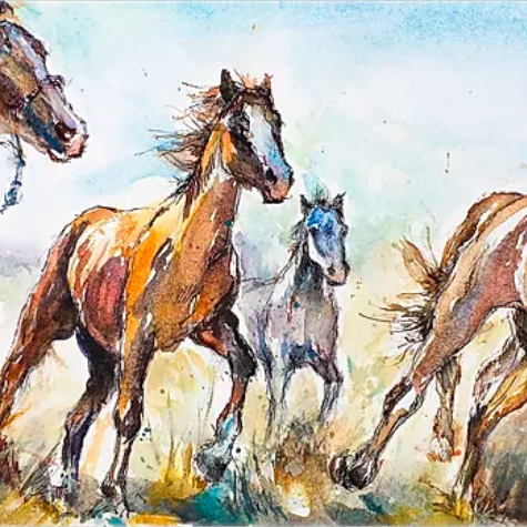 Susan Drey - Northern Plains Water Color