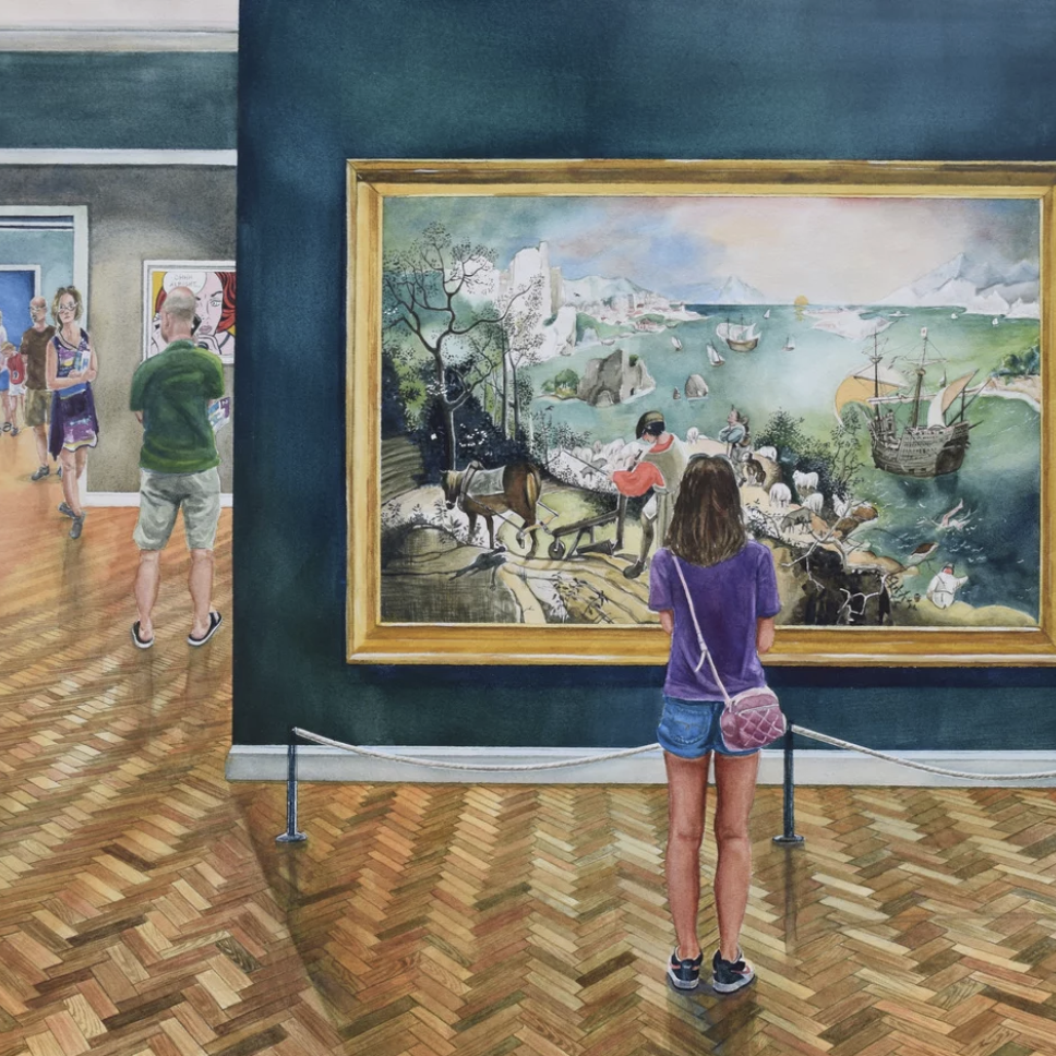 2017 Gold Winner "Icarus Falling Now" by Sharon Grey